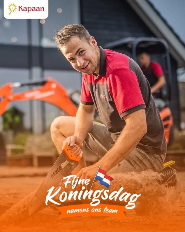 Fijne Koningsdag! 🥳Namens team Kapaan wensen we iedereen een gezellige dag toe! Wij gaan er ook lekker van genieten. 🍻#kapaan #hoveniersbedrijf #koningsdag #betuwe #kesteren #opheusden #rhenen #hardenberg